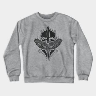 Moth and dagger white Crewneck Sweatshirt